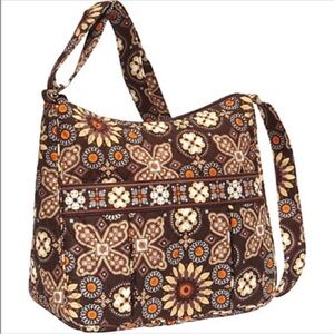 Vera Bradley Canyon Brown Purse Hipster Crossbody Bag